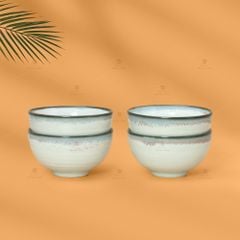 Bộ Bát Cơm Men Ngọc Trai