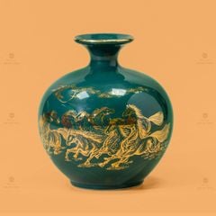 Quả Hút Lộc Men Màu Mã Đáo Thành Công Vẽ Vàng